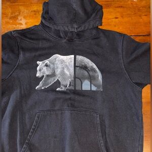 A North face hoodie size medium, and it’s gray taken well care of!